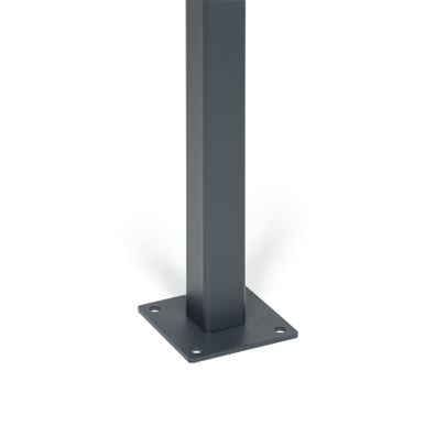 Stĺpik pre plotové panely s pätkou, 1277 mm, priebežný