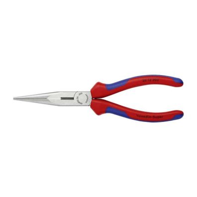 Polkruhové kliešte s čepeľami (so zobákom) 200 mm KNIPEX 26 12 200 - leštená hlava, viaczložkové puzdrá