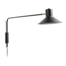Čierne nástenné svietidlo ø 20 cm Aria – Kave Home
