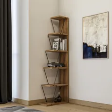Hanah Home Knižnica Tlos borovica/čierna