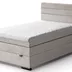 Kontinentálna boxspring posteľ LORA 200x120, tm. sivá (mono 247)