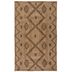 Flair Rugs koberce Kusový koberec Printed Jute Rowen Natural/Black - 80x150 cm