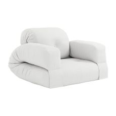Biele rozkladacie kreslo vhodné do exteriéru Karup Design Design OUT™ Hippo White