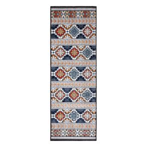 Flair Rugs koberce Behúň Plaza Aster Navy – na von aj na doma - 80x230 cm