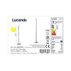 Lucande - LED Stmievateľná stojacia lampa MARGEAU 7xLED/4,7W/230V