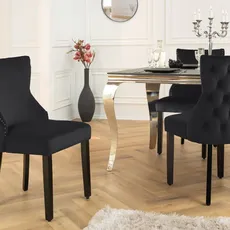 Chesterfield jedálenská stolička 2 ks FRIXON Dekorhome