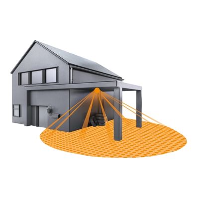 STEINEL 032852 - Vonkajší senzor pohybu podhľadový IS360-1DE čierna IP54