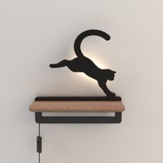 Čierne detské svietidlo Cat - Candellux Lighting