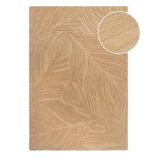 Svetlohnedý vlnený koberec Flair Rugs Lino Leaf, 160 x 230 cm