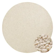 Krémový okrúhly koberec ø 200 cm Wolly – BT Carpet