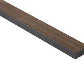 Obkladová lamela ľavé ukončenie Fineza Slat Medium Dark oak 270x3,6 cm SLAT02DOL