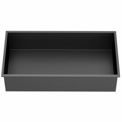 POLYSAN 1301-53B Inserta zapustená polica do obkladu 51 x 27 cm, nehrdz. oceľ, antracit