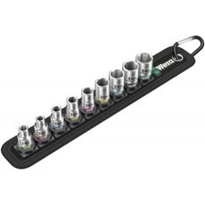 Wera 003883 Nástrčné hlavice Zyklop 1/4" Belt A 4 (sada 9 kusov)