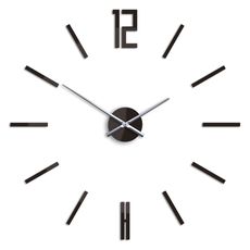 ModernClock 3D nalepovacie hodiny Carlo wenge