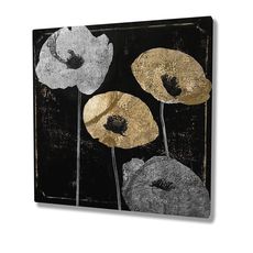 Wallity Obraz na plátne Poppies II KC141 45x45 cm