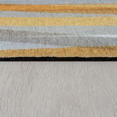 Flair Rugs , Kusový koberec Match Isabella Stripe Grey/Ochre, 170x240, žltá, chodba / predsieň