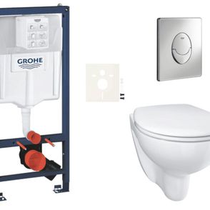 Závesný wc set do ľahkých stien / predstenová montáž Grohe Bau Ceramic SIKOGRSBAUSA