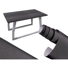 Fólia v rolke metalická kartáčovaná grafitová 1,52x30m