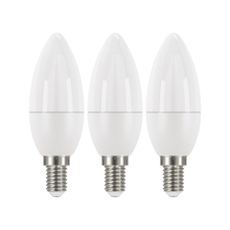 Súprava 3 LED žiaroviek EMOS Classic Candle Warm White, 5W E14