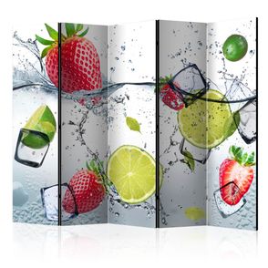 Paraván Fruit cocktail Dekorhome 225x172 cm (5-dielny)