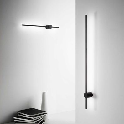 Ideal Lux - LED Nástenné svietidlo ESSENCE LED/19W/230V 3000K 124 cm CRI 90 čierna