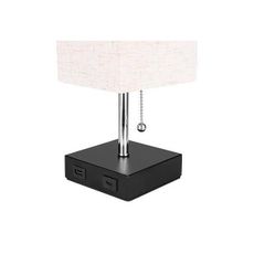 Stolná lampa 1xE27/60W/230V s USB nabíjačkou