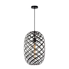 Lucide 21417/32/30 - Luster na lanku WOLFRAM 1xE27/60W/230V čierna