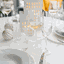 TEMPO-KONDELA SNOWFLAKE CHAMPAGNE, poháre na šampanské, set 4 ks, s kryštálmi, 230 ml