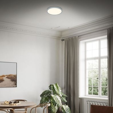 Briloner 3704-014-LED Stmievateľné stropné svietidlo RUNA LED/22W/230V strieborná+DO