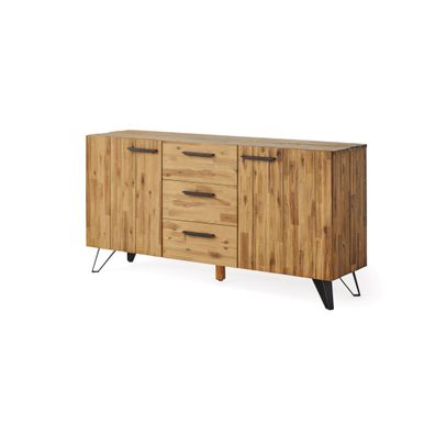 Estila Industriálny luxusný príborník Anselmo z masívneho dreva 160cm