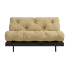 Rozkladacia pohovka v horčicovej farbe 140 cm Roots Black Night – Karup Design
