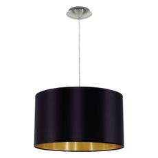 Eglo 78691 - Luster na lanku MASERLO 1xE27/60W/230V pr. 38 cm čierna/medená
