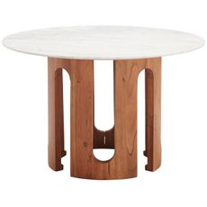 Livetastic JEDÁLENSKÝ STÔL, akácia, farba vlašského orecha, 120/120/76 cm