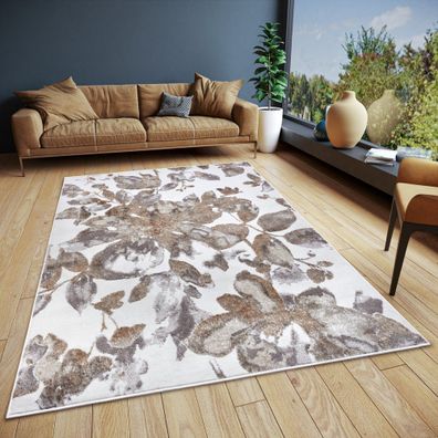 Sivo-hnedý koberec 57x90 cm Shine Floral – Hanse Home