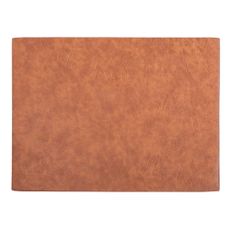Oranžovo-hnedé prestieranie z imitácie kože ZicZac Troja Rectangle, 33 x 45 cm