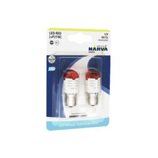 SADA 2x LED Autožiarovka P21W BA15s/1,75W/12V červená - Narva 18093RPNVAB2