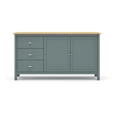 Komoda sivozelená z borovicového dreva 150x80x40 cm Misti – Marckeric