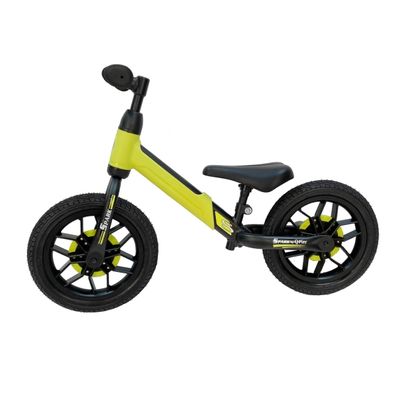 QPlay - Odrážadlo s LED svetlami na kolech SPARK zelená