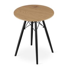 Jedálenský stôl TODI 60 cm - čierna/dub