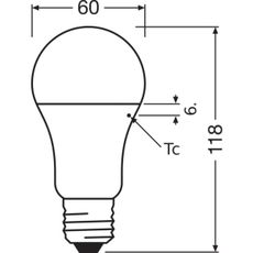 LED Žiarovka VALUE A100 E27/13W/230V 4000K - Osram