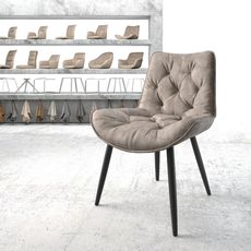Jedálenská stolička Taimi-Flex taupe vintage s kužeľovou základňou