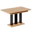 Rozkladací stôl Appia 130/210x80cm Mat čierne nohy/Dub Craft Zlatý