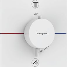 Vaňová batéria Hansgrohe ShowerSelect Comfort E bez podomietkového telesa matná biela 15572700