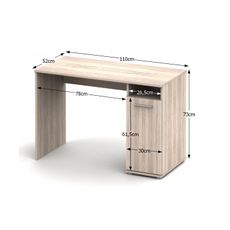 KONDELA Noko-Singa 21 pc stolík dub sonoma