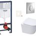 Závesný wc set do ľahkých stien / predstenová montáž Swiss Aqua Technologies Infinitio SIKOGRSIN10SA