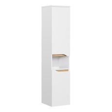 Biela vysoká závesná kúpeľňová skrinka 30x141 cm Set 857 – Pelipal