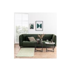 Odkladací stolík so sklenenou doskou Actona Cross, ⌀ 55 cm