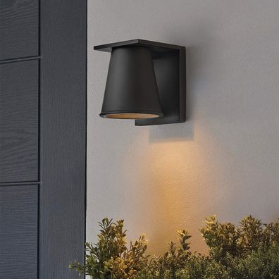 Hinkley HK-HANS-S-BLK -LED Vonkajšie nástenné svietidlo HANS 1xGU10/8W/230V IP44