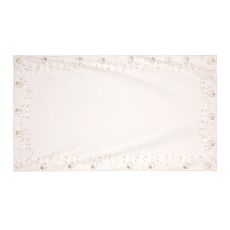 Obrus s vianočným motívom - vianočné gule na sivom podklade, 130x220 cm, 100% polyester., 130 х 220 cm
