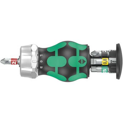 Wera 008884 Skrutkovač s račňou Kraftform Kompakt Stubby Magazin RA 2 (sada 6 ks)